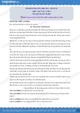 Đề thi giữa kì 2 Văn 6 - Đề số 15